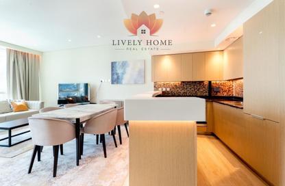 Apartment - 1 - 2 for rent in Lusail Marina Heights - Marina District - Lusail