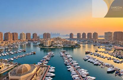 Apartment - Studio - 1 for rent in East Porto Drive - Porto Arabia - The Pearl Island - Doha