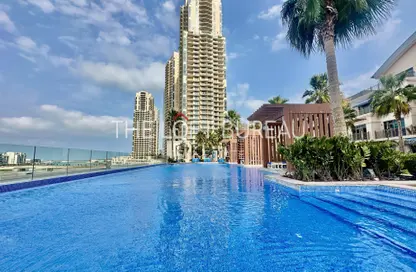 Apartment - 2 Bedrooms - 3 Bathrooms for rent in Abraj Bay - Abraj Quartiers - The Pearl Island - Doha