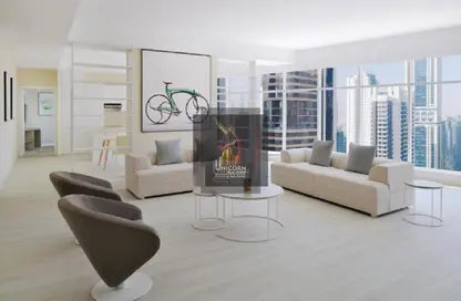 شقق فندقية - 4 غرف نوم - 5 حمامات للايجار في برج وست باي - الخليج الجنوبي - الخليج الغربي - الدوحة