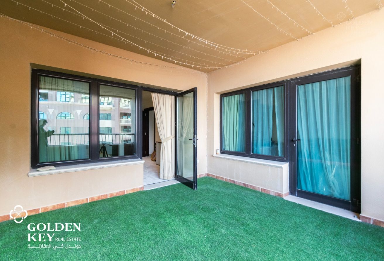 Sea View | Furnished 1BR+Office | Porto Arabia