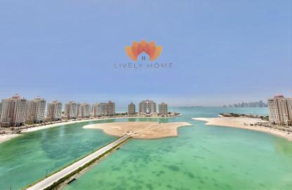 Apartment - 3 - 4 for rent in Viva East - Viva Bahriyah - The Pearl Island - Doha