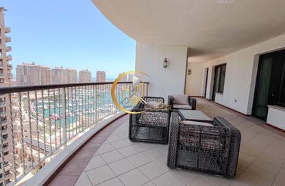 Apartment - 4 Bedrooms - 5 Bathrooms for rent in East Porto Drive - Porto Arabia - The Pearl Island - Doha Apartment - 4 Bedrooms - 5 Bathrooms for rent in East Porto Drive - Porto Arabia - The Pearl Island - Doha