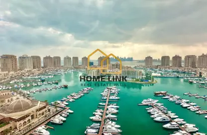 شقة - 1 حمام للايجار في طريق بورتو الشرقي - بورتو أرابيا - جزيرة اللؤلؤة - الدوحة