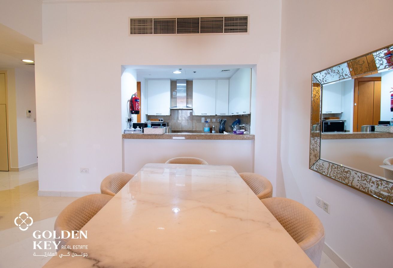 Furnished 3BR +Balcony| Sea view| Viva Bahriya