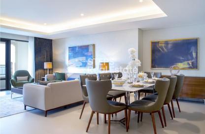 Apartment - 3 Bedrooms - 4 Bathrooms for rent in Abraj Bay - Abraj Quartiers - The Pearl Island - Doha