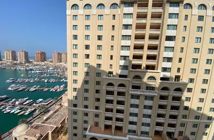 شقة - غرفة نوم - 2 حمامات للايجار في طريق بورتو الغربي - بورتو أرابيا - جزيرة اللؤلؤة - الدوحة