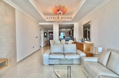 Apartment - 1 - 2 for rent in Viva East - Viva Bahriyah - The Pearl Island - Doha