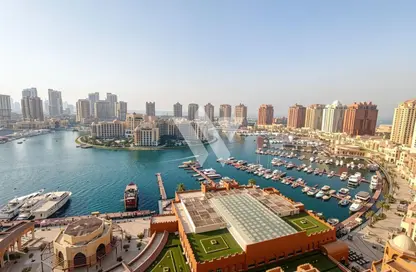 Apartment - 2 Bedrooms - 3 Bathrooms for rent in East Porto Drive - Porto Arabia - The Pearl Island - Doha