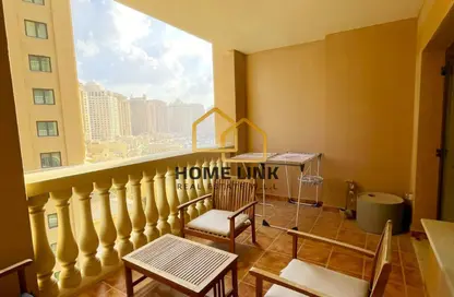 Apartment - 1 Bedroom - 2 Bathrooms for rent in East Porto Drive - Porto Arabia - The Pearl Island - Doha