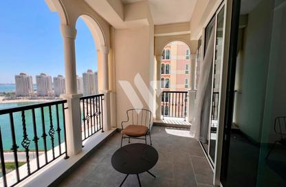 Apartment - 2 Bedrooms - 3 Bathrooms for rent in Viva West - Viva Bahriyah - The Pearl Island - Doha