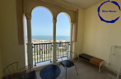 شقة - غرفة نوم - 2 حمامات للايجار في فيفا غرب - فيفا بحرية - جزيرة اللؤلؤة - الدوحة