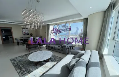 شقة - غرفة نوم - 2 حمامات للايجار في مرتفعات مارينا لوسيل - منطقة المارينا - الوسيل