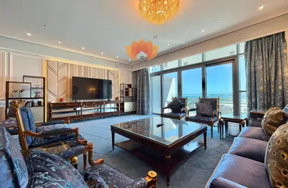 Apartment - 3 Bedrooms - 5 Bathrooms for rent in Seef Lusail Tower 1 - Seef Lusail - Lusail City - Lusail
