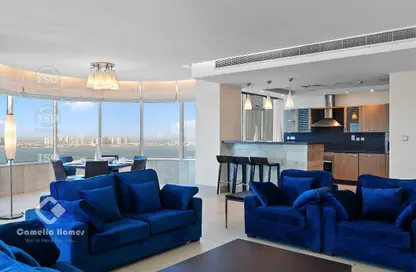 شقة - 3 غرف نوم - 5 حمامات للايجار في الخليج الجنوبي - الخليج الغربي - الدوحة