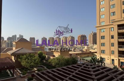 Apartment - Studio - 1 for rent in East Porto Drive - Porto Arabia - The Pearl Island - Doha