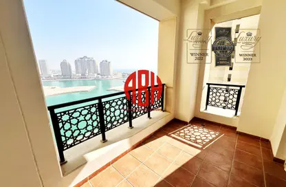 Apartment - Studio - 1 Bathroom for rent in Viva East - Viva Bahriyah - The Pearl Island - Doha