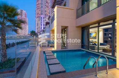 Villa - 5 - 4 for rent in Abraj Bay - Abraj Quartiers - The Pearl Island - Doha