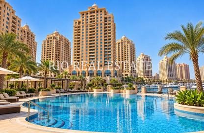 Apartment - 1 - 2 for rent in West Porto Drive - Porto Arabia - The Pearl Island - Doha