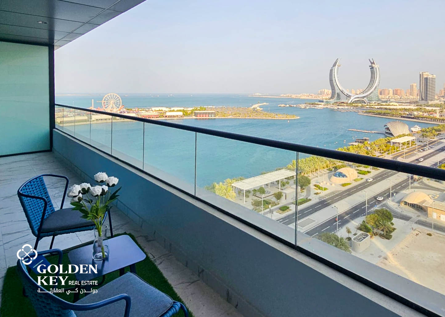 Sea View | Luxury 2 Bedroom w/ Balcony | Lusail