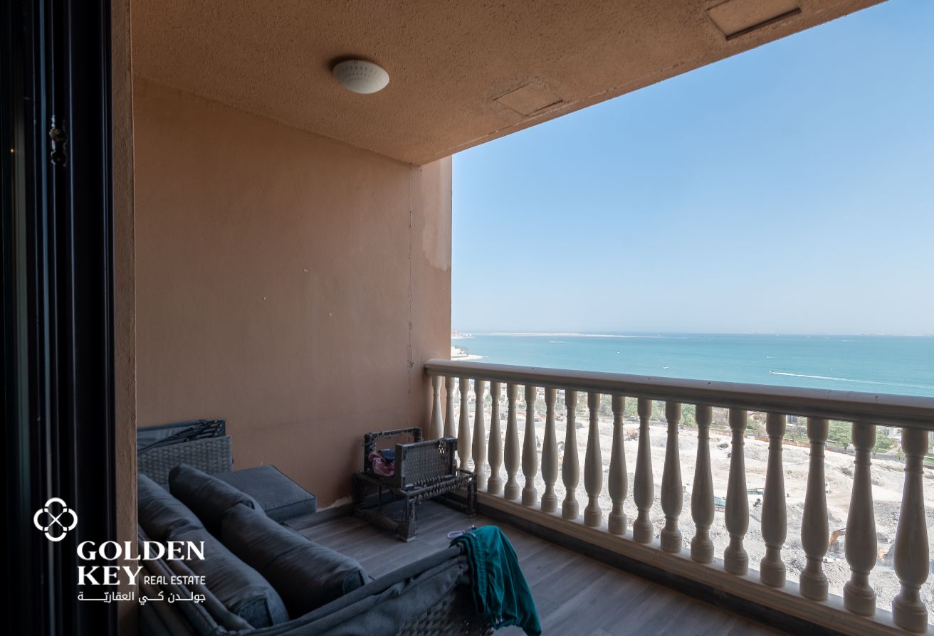 Sea View | Furnished 3BR w/ Balcony | Porto Arabia