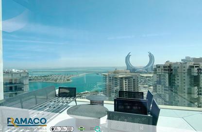Apartment - 2 Bedrooms - 2 Bathrooms for rent in FJ9 Residential Tower - Marina District - Lusail