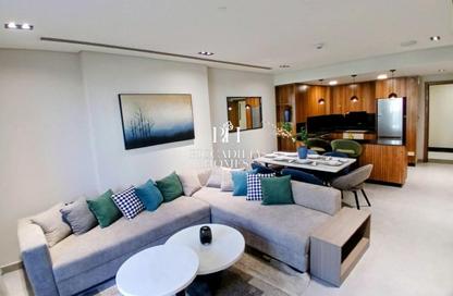 Apartment - 1 Bedroom - 2 Bathrooms for rent in Lusail Marina Heights - Marina District - Lusail