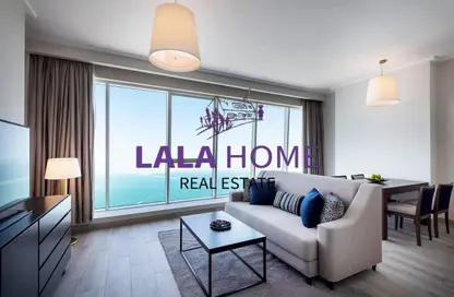 شقة - 2 غرف نوم - 3 حمامات للايجار في مساكن واجنحة سينتارا ويست باي الدوحة - شارع الدبلوماسي - الخليج الغربي - الدوحة