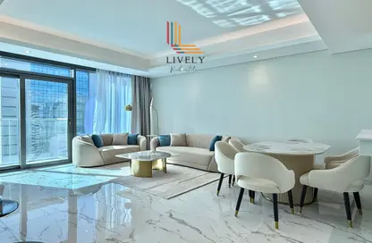 شقة - غرفة نوم - 2 حمامات للايجار في برج مارينا 23 - منطقة المارينا - الوسيل