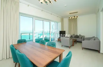 شقة - 3 غرف نوم - 2 حمامات للايجار في لوسيل ريسيدينس - منطقة المارينا - الوسيل