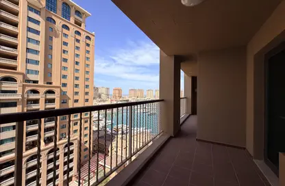 Apartment - 2 Bedrooms - 2 Bathrooms for rent in East Porto Drive - Porto Arabia - The Pearl Island - Doha