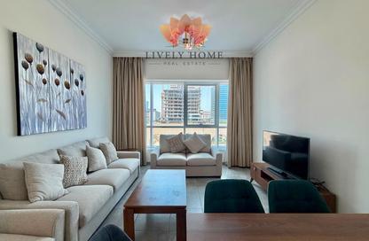 Apartment - 2 - 2 for rent in Lusail Marina Heights - Marina District - Lusail