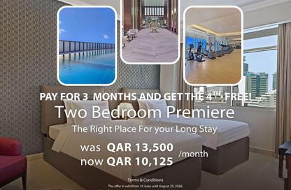 Apartment - 2 Bedrooms - 3 Bathrooms for rent in West Bay Tower - West Bay - West Bay - Doha Apartment - 2 Bedrooms - 3 Bathrooms for rent in West Bay Tower - West Bay - West Bay - Doha