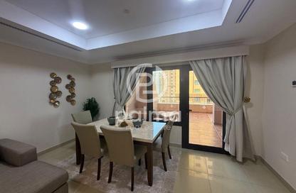 Apartment - 1 Bedroom - 2 Bathrooms for rent in East Porto Drive - Porto Arabia - The Pearl Island - Doha