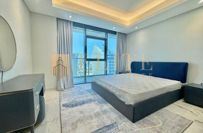Apartment - 2 Bedrooms - 3 Bathrooms for rent in Lusail Marina Heights - Marina District - Lusail