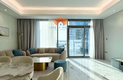 Apartment - 2 Bedrooms - 3 Bathrooms for rent in Marina Tower 23 - Marina District - Lusail