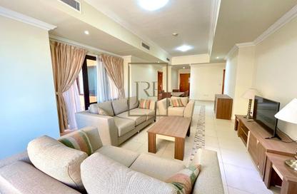 Apartment - 1 Bedroom - 2 Bathrooms for rent in East Porto Drive - Porto Arabia - The Pearl Island - Doha Apartment - 1 Bedroom - 2 Bathrooms for rent in East Porto Drive - Porto Arabia - The Pearl Island - Doha