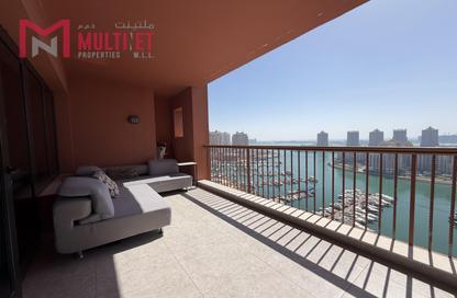 Apartment - 2 Bedrooms - 2 Bathrooms for rent in East Porto Drive - Porto Arabia - The Pearl Island - Doha