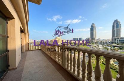 Apartment - 1 Bedroom - 2 Bathrooms for rent in Piazza Arabia - Porto Arabia - The Pearl Island - Doha
