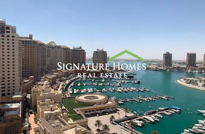 Apartment - 1 Bedroom - 2 Bathrooms for rent in East Porto Drive - Porto Arabia - The Pearl Island - Doha Apartment - 1 Bedroom - 2 Bathrooms for rent in East Porto Drive - Porto Arabia - The Pearl Island - Doha