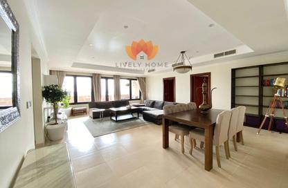 Apartment - 3 Bedrooms - 5 Bathrooms for rent in East Porto Drive - Porto Arabia - The Pearl Island - Doha
