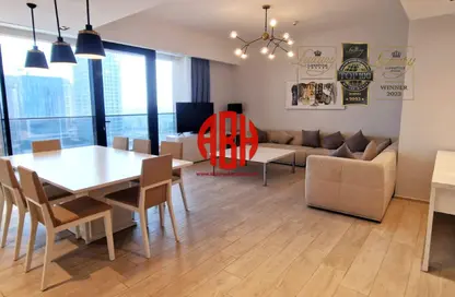 Apartment - 3 Bedrooms - 3 Bathrooms for rent in Lusail Marina Heights - Marina District - Lusail