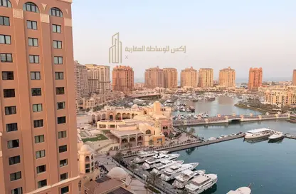Apartment - 1 Bedroom - 2 Bathrooms for rent in East Porto Drive - Porto Arabia - The Pearl Island - Doha