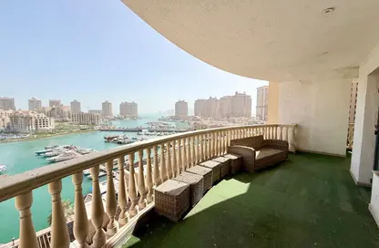 Apartment - 3 Bedrooms - 4 Bathrooms for rent in West Porto Drive - Porto Arabia - The Pearl Island - Doha