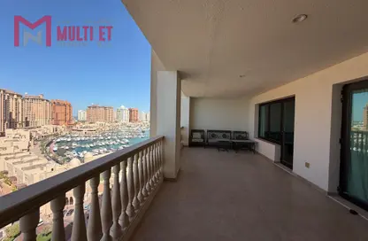Apartment - 2 Bedrooms - 3 Bathrooms for rent in East Porto Drive - Porto Arabia - The Pearl Island - Doha