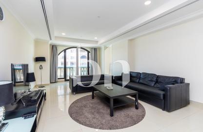 Apartment - 1 Bedroom - 2 Bathrooms for rent in West Porto Drive - Porto Arabia - The Pearl Island - Doha