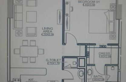 Apartment - 1 Bedroom - 2 Bathrooms for sale in Seef Lusail Tower 1 - Seef Lusail - Lusail City - Lusail