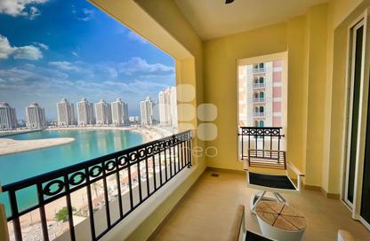 Apartment - 2 Bedrooms - 3 Bathrooms for rent in Viva West - Viva Bahriyah - The Pearl Island - Doha