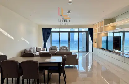 Apartment - 2 Bedrooms - 4 Bathrooms for rent in Seef Lusail Tower 1 - Seef Lusail - Lusail City - Lusail