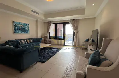Apartment - 1 Bedroom - 2 Bathrooms for rent in West Porto Drive - Porto Arabia - The Pearl Island - Doha